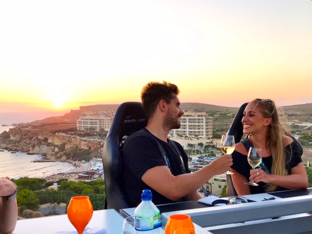 Dinner in the Sky, Malta, Couple, Love
