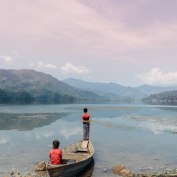 Lakeside Pokhara, Nepal, Mountains, Lake, Fishing, Boys, Salt and Coconuts, Find Louis