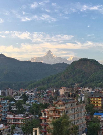 Pokhara, View, Mountains, Rooftop, Hotel, Sunset, Landscape, Beautiful